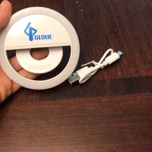 Clip on ring light.